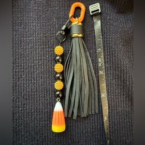 Halloween Candy corn purse charm